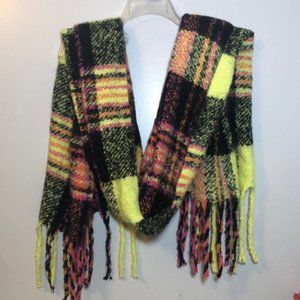 BP. Multicolored Plaid Scarf NWT